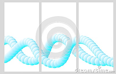 Pages for brochure in an abstract style. Vector Illustration