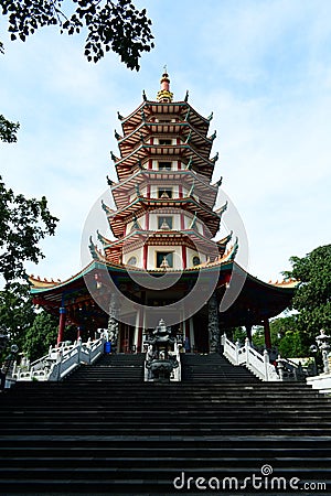 pagoda in cetral java Editorial Stock Photo