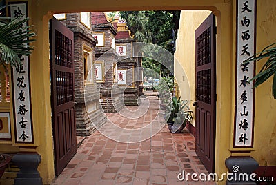 Pagoda Chua Tran Quoc Stock Photo