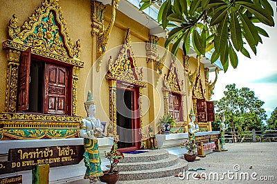 Pagoda Laem Sor, Thailand Koh Samui Stock Photo