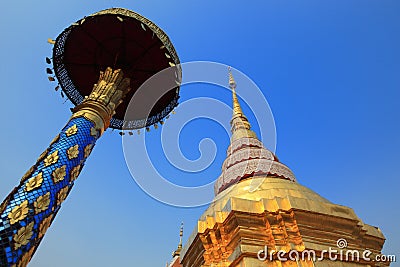 Pagoda, Lampang, Thailand Stock Photo