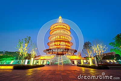 Pagoda in the Sui and Tang Dynasties National Historical Park, Luoyang, Henan, China Stock Photo