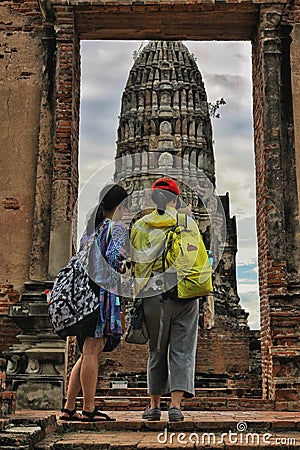Pagoda Wat Ratchaburana Ayutthaya Thailand Editorial Stock Photo