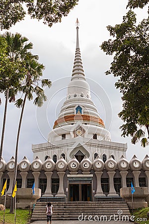 Pagoda at Wat Yan Temple. Editorial Stock Photo