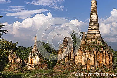 Pagodas in Myanmar Stock Photo