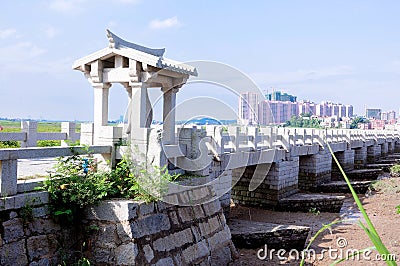 PagOldest bridge, bridge, cross-sea bridge, artificial cross-sea bridge, artificial bridge, bridge construction, bridge technology Stock Photo