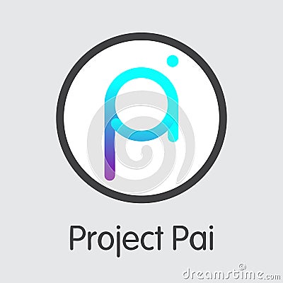PAI - Project Pai. The Logo of Money or Market Emblem. Vector Illustration