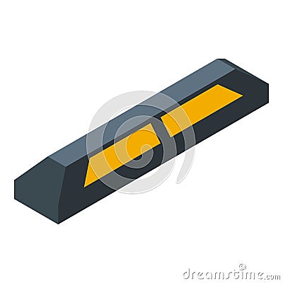 Paid parking limiter icon, isometric style Vector Illustration