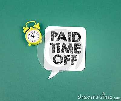 Paid Time Off concept Stock Photo