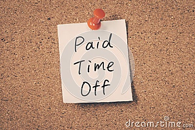 Paid time off Stock Photo