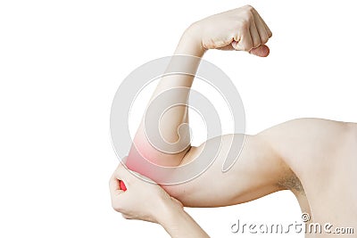 Pain in the joints of the hands Stock Photo