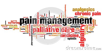 Pain management Cartoon Illustration