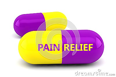 Pain Relief Stock Photo