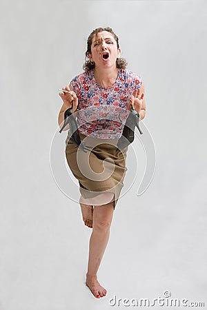 Painful shoes Stock Photo