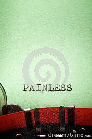 Painless concept view Stock Photo