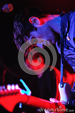 The Pains of Being Pure at Heart (band) perfoms at Sidecar stage Editorial Stock Photo