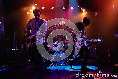 The Pains of Being Pure at Heart band performs at Apolo Editorial Stock Photo