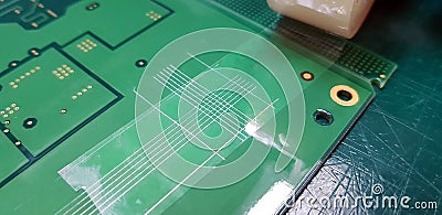 Paint adhesion testing is often used to determine if the paint o Stock Photo