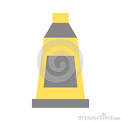 Paint bottle isolated icon Vector Illustration