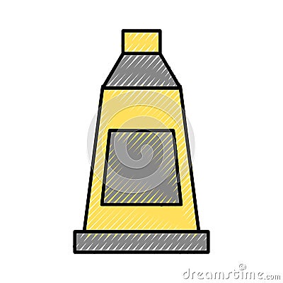 Paint bottle isolated icon Vector Illustration