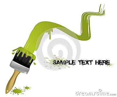 Paint Brush Vector Illustration