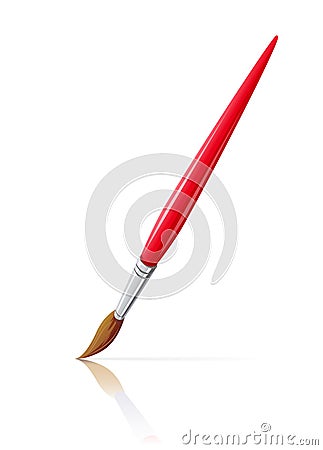 Paint brush. Vector Illustration