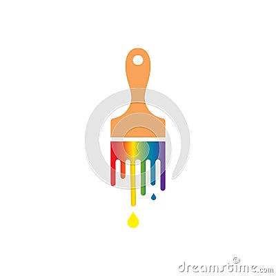 Paint brush Logo Template vector icon Illustration Vector Illustration