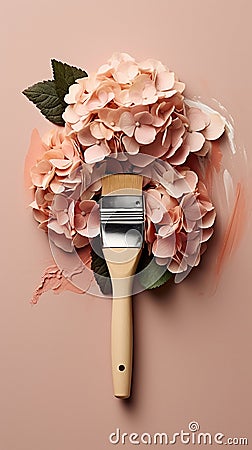 paint, brush, paintbrush, concept flowers fashion Stock Photo