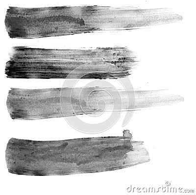 Paint Brush Strokes Stock Photo