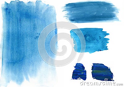 Paint Brush Strokes Stock Photo