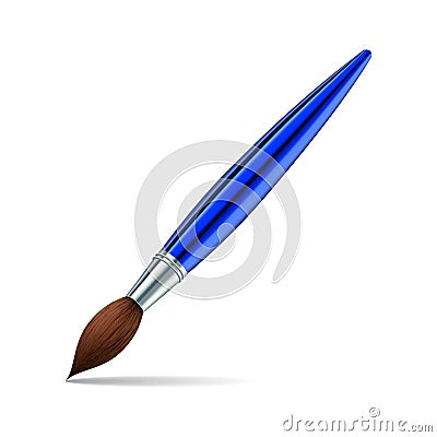 Paint brush on white background Vector Illustration