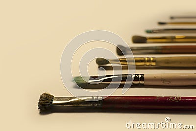 Paint brushes Stock Photo