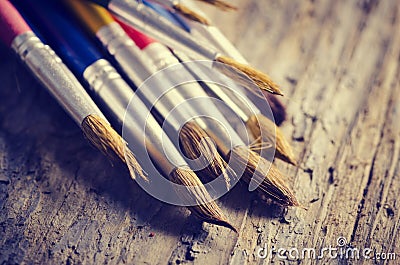 Paint Brushes Stock Photo