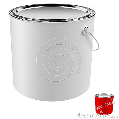 Paint can isolated Stock Photo