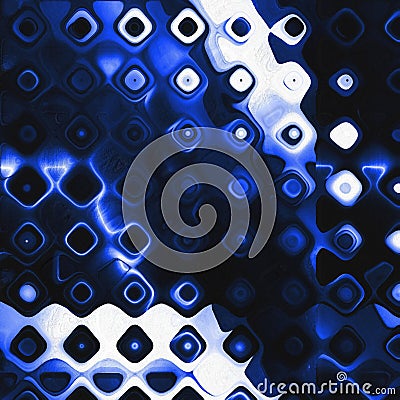 Paint colorful dotted spots. Grunge element for modern design. Emotional art. Abstract background. Blue and white. Stock Photo