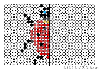 Paint the dots ladybug symmetry game