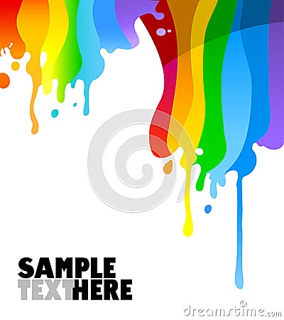 Paint dripping Vector Illustration