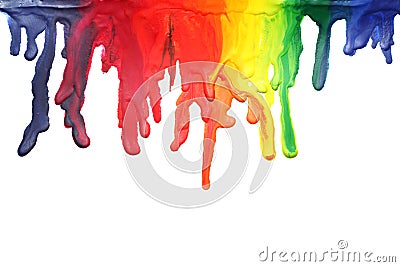 Paint dripping Stock Photo