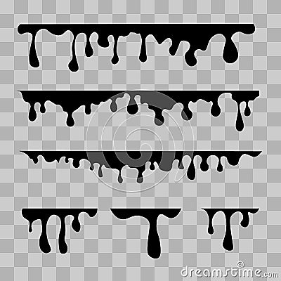 Paint drips background. Vector Illustration