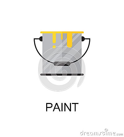 Paint flat element for web design or moble app Vector Illustration