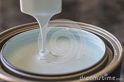 Paint flowing Stock Photo