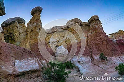 Paint mines interpretive park colorado springs Stock Photo