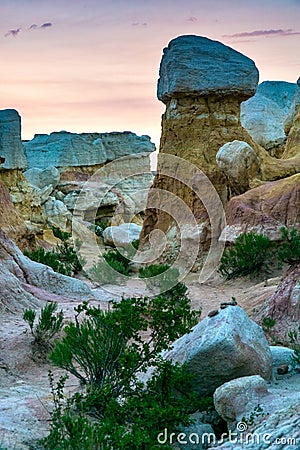 Paint mines interpretive park colorado springs Stock Photo