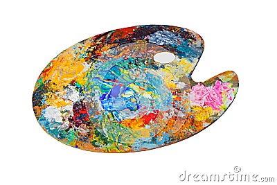 Paint palette Stock Photo