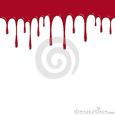 Paint Red color dropping, Color Droping Background vector illustration Vector Illustration