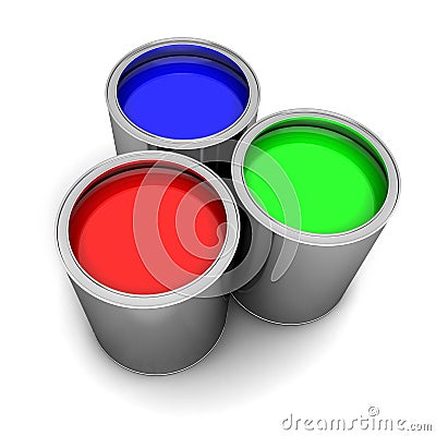 Paint RGB Stock Photo