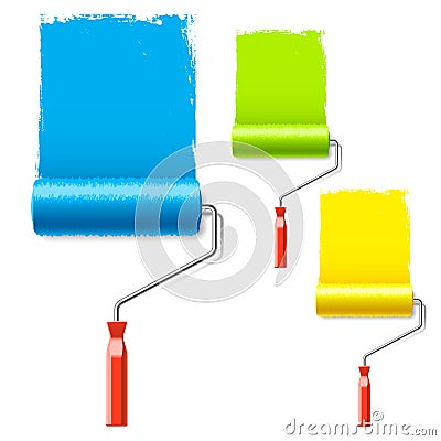 Paint roller Vector Illustration