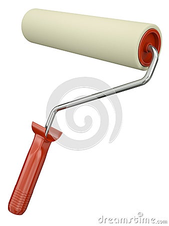 Paint roller Stock Photo