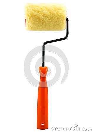 The paint roller brush Stock Photo