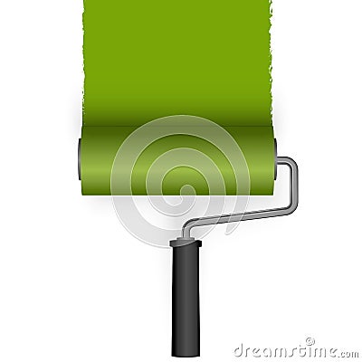 paint roller with marking Vector Illustration